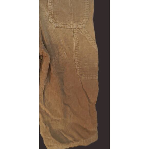 Tommy Hilfiger Vintage 90s Carpenter Tan Bib Corduroy Overalls Toddler 12-18M - Picture 3 of 8